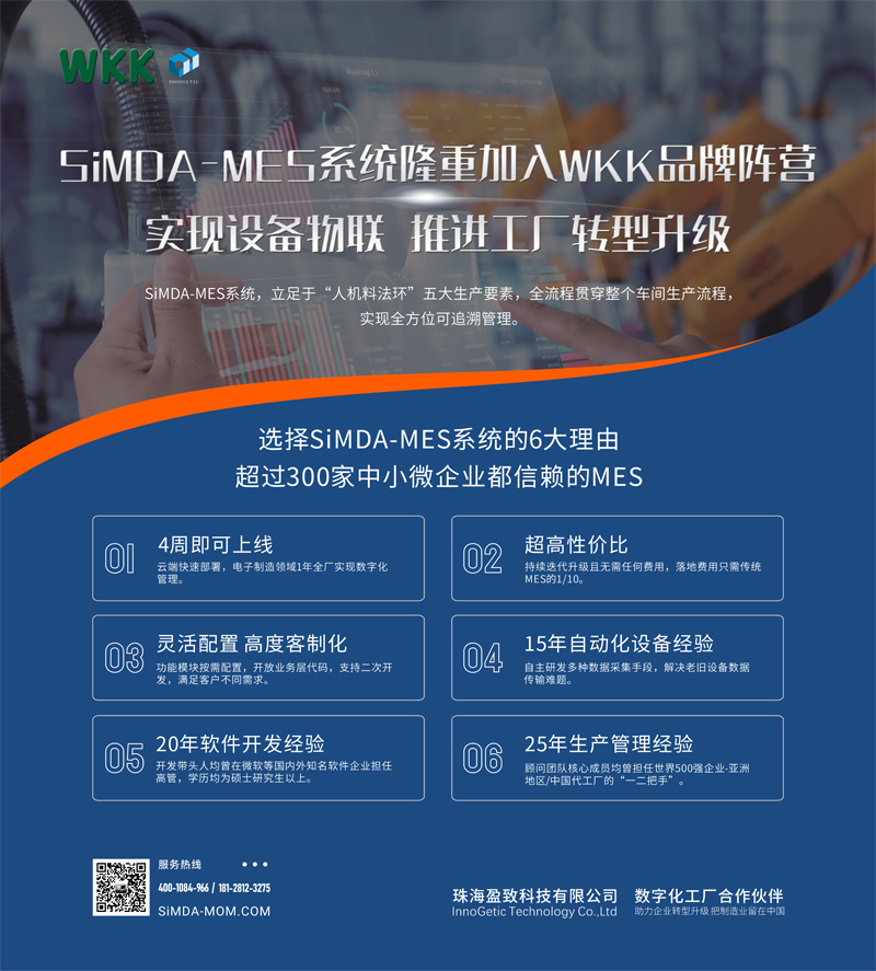 WKK牵手盈致科技，为制造赋能—消除信息孤岛，推进工厂转型升级！