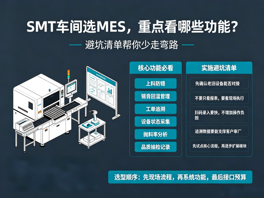 SMT车间选MES核心功能必看与实施避坑清单